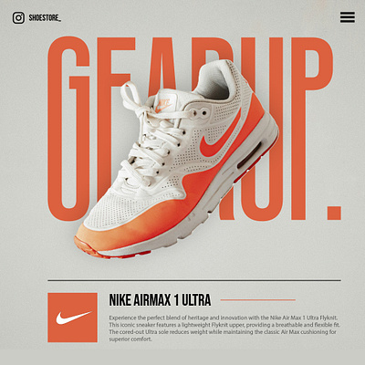 Nike Shoes Instagram Post Design design graphic design instagram shoes