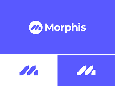 Morphis Logo Design - Letter M Monogram abstract bold branding design geometric icon letter m logo logo design logodesign logotype m m logo minimal minimalistic modern monogram saas simple symbol