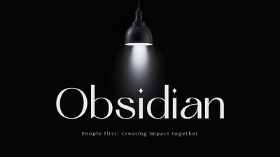 Obsidian Title Slide – Free PowerPoint Templates graphic design powerpoint presentation ui