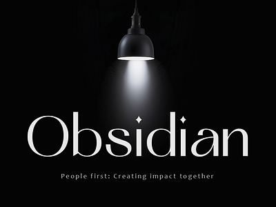 Obsidian Title Slide – Free PowerPoint Templates graphic design powerpoint presentation ui