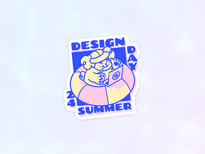 Design team sticker dog productdesign stickerdesign summer team ui ux