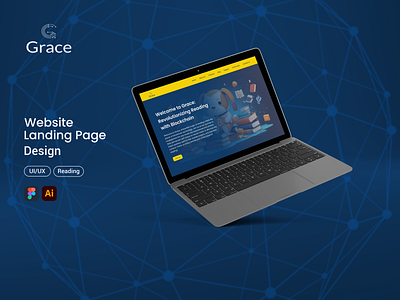 Reading Website Landing Page figma landing page reading reading books uiux website landing page design