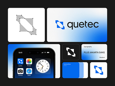 Quetec - Software Developer | Abstract Letter Q arrow logo branding coding geometric innovative it support logo maintenance minimalist modern queteclogo saas software softwaredevelopment softwaresolutions tech branding technology visual identity web3