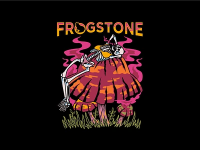 Frogstone Artwork Tshirt adobe illustrator clothing design graphic design illustration streetwear tshirt tshirt design vector design