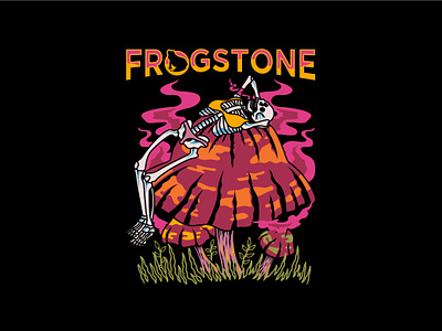 Frogstone Artwork Tshirt adobe illustrator clothing design graphic design illustration streetwear tshirt tshirt design vector design