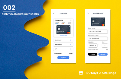 DAY-002 CREDIT CARD CHECKOUT SCREEN 100daysofui appdesign checkout page credit card credit card checkout page credit checkout daily ui challenge payment payment page ui ui design user