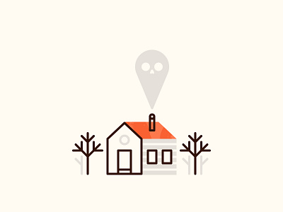 Old house cabin dead death forest ghost halloween haunted haunted house home house illustration woods