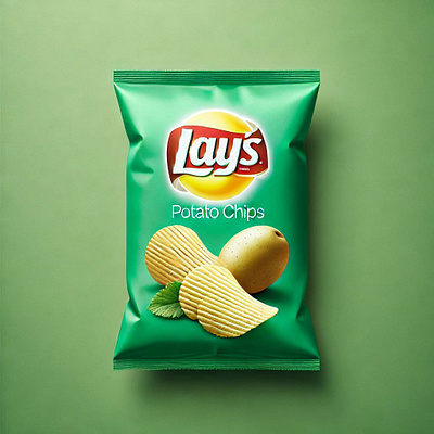 Lay's Chips Concept Design AI Generated 3d branding chips graphic design potatochips