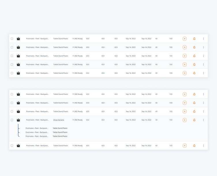 Expandable table by Zain Aijaz for Denovers: UX/UI Design Agency on ...