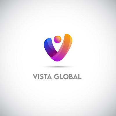 Vista Global Logo branding design graphic design illustration logo vector