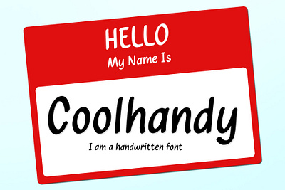 Coolhandy - simple cool handwritten clean sans fonts hanwritten font