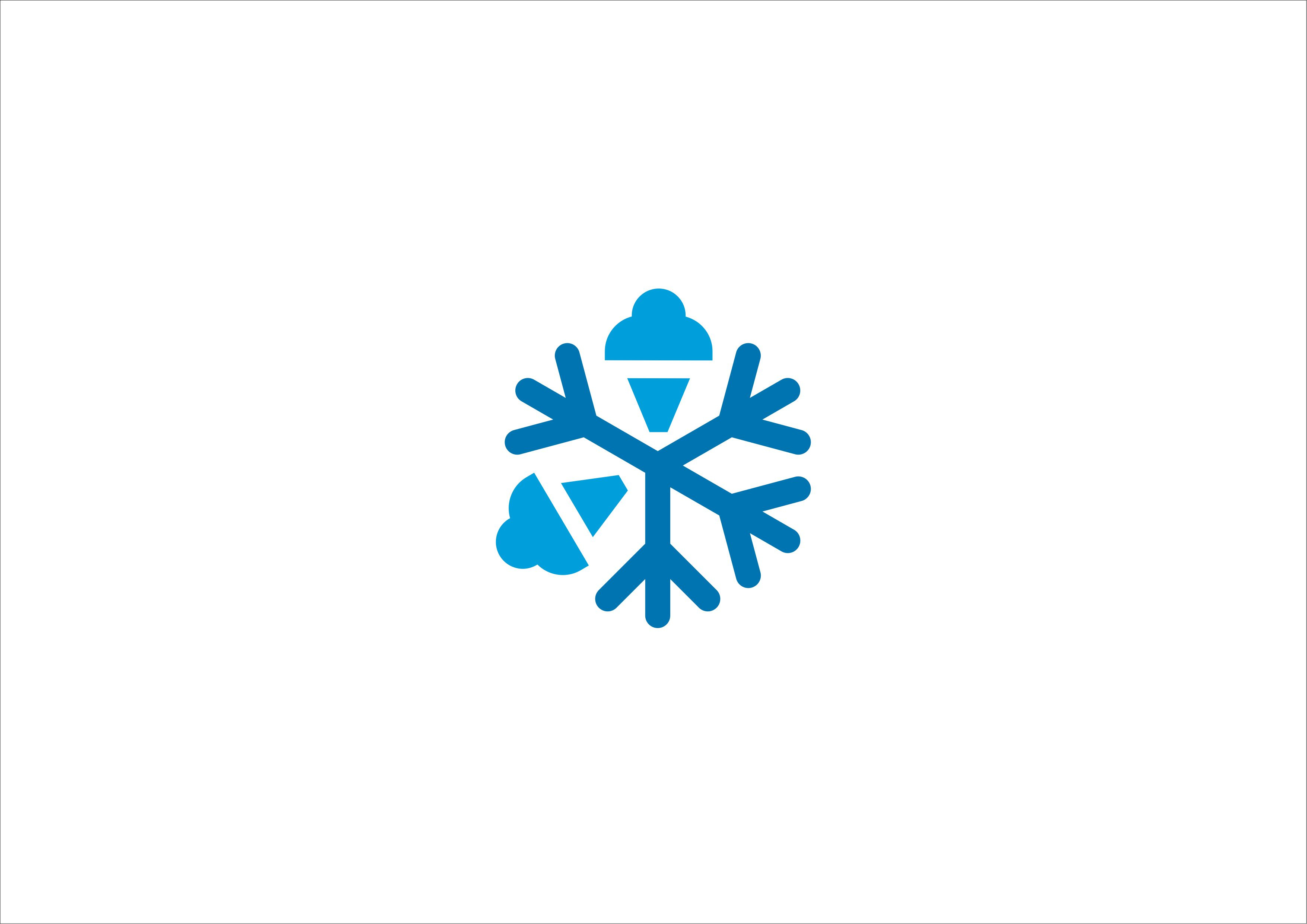 Sleek and Cool Logo for Icebox India Refrigeration professional logo design