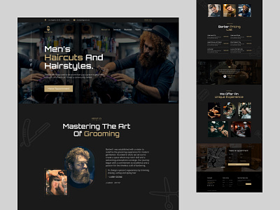 Barber Shop | Barber Shop Template branding design graphic design ui vector web web design website