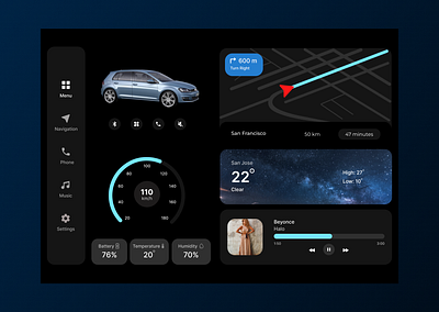 Automotive interface design design ui user interface