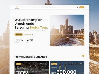 Umrah Travel Agency Website - Responsive Design agency hajj hajj design islamic design travel travel website ui umroh umroh design umroh travel umroh travel agency umroh website web desain web design