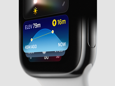 Smart Stack Concept 5 app application complication concept design ios sketch smart smartstack ui watchos watchos11 widget widgets