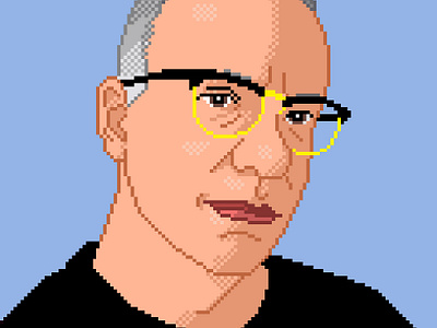 Digital Artist 8bit big pixel illustration pixel pixel art pixelportrait portrait