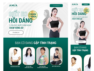 Landing Page Weightloss Service at Clinic beauty clinic design landingpage weightloss