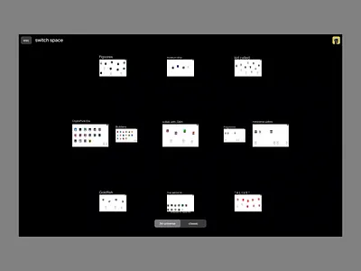 @spaces / 3d display 3d animation black cards clean crypto interface minimal ui ux wallet web web 3.0