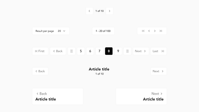 Day 85 - Pagination #DailyUI dailyui design system desktop lightmode macos minimalist pagination ui ux