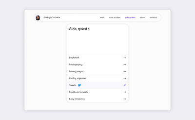Design portfolio website app branding button case study clean component design designer inspiration minimal mobiel app nav bar portfolio product design sidebar ui ux uxui website white