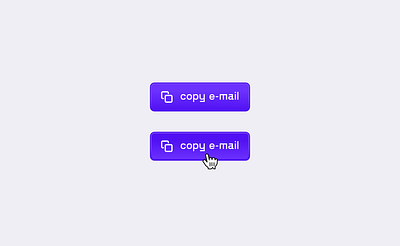 Button design states bumpy button clean click component copy design email hover interaction minimal mobile app product design purple shadow skeuomorphism ui ui design uxui website