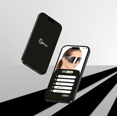 sunglasses mobile app ui