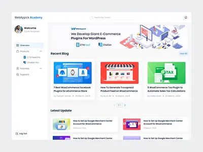 Academy Dashboard academy dashboard dashboard ui product design ui ui design uiux design