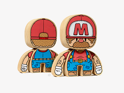 Mario - BlockToy cartoon character collectable design drawing figure game illustration mario minimal modular nintendo play popculture simple toy vector