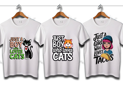 just a girl who loves cat t-shirt design. animal t shirt cats t shirt custom t shirt design dogs t shirt fashion fishing t shirt fitness t shirt illustration pets t shirt t shirt t shirt design t shirt mockup