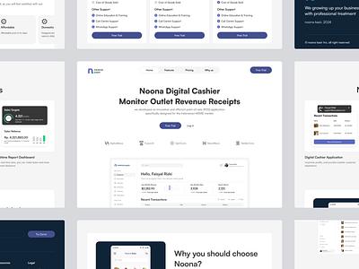 Noona - Digital Cashier Landing Page design web digital digital cashier landing page landing page design ui ui design ui ux website website design