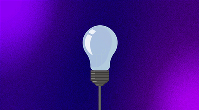 Lighting bulb animation graphic design motion graphics