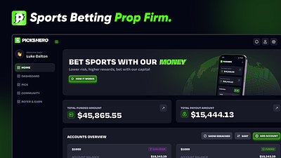 Launch your own Sports betting prop firm affiliates app betting betting app certificates dashboard dashboards design development firm payouts prop firm prop firms sports sports app sports betting prop firm