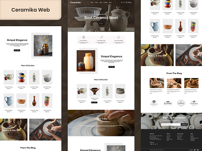Ceramika Web design graphic design illustrator photoshop ui uiux ux