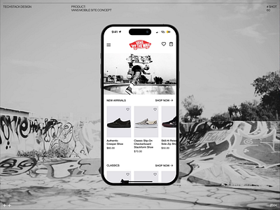 Vans Mobile Site Concept branding concept design ecommerce mobile redesign ui ui design vans webdesign website