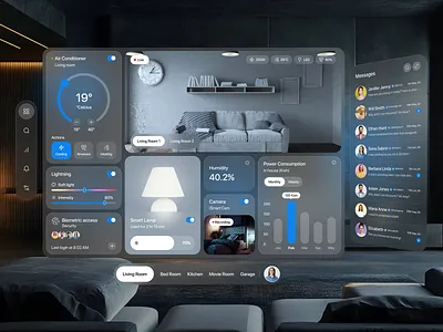 Apple Vision Pro Dashboard UI 3d animation app apple apple ai apple dashboard ui apple ui apple vision pro branding dashboard concept design ios 18 logo minimal trend ui ui concept user experience ux vision pro