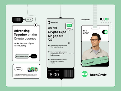 AuraCraft Visual Identity design figma graphic design landing page ui uiux visual identity website