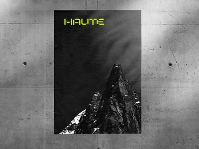 Haute chamonix mountains poster superalpine