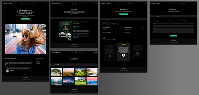 Photography portfolio website concept design branding conceptdesign design dribbbledesign graphic design landingpage photography website portfolio portfolio concept ui ux