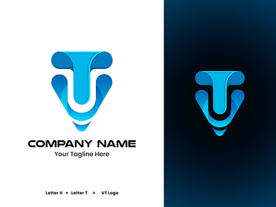 logo design branding company logo design graphic design illustration logo logo design t logo tv logo typography ux v logo vector vt logo