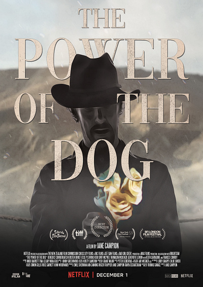 Film poster - The Power of the Dog by Jane Campion cinema design graphic design movie poster