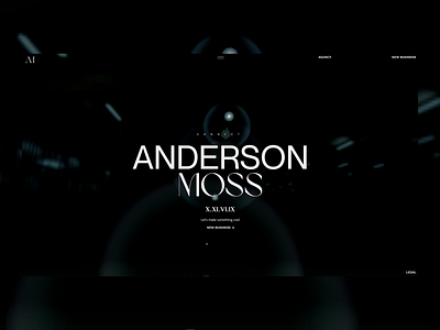 Anderson Moss - Hero CTA Banner branding design photography portfolio typography ui ux