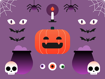 Spooktober animation bats candle cauldron halloween halloween animation mysterious october pumpkin scary skeletons spiders spiderweb spooktober spooktober animation spooky spooky illustration spooky vibes the witching hour witch