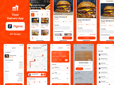 Food Delivery App design designsystem food graphic design healthy motion principle ui ux