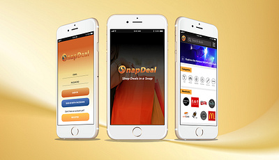 SnapDeal app graphic design mobile app ui