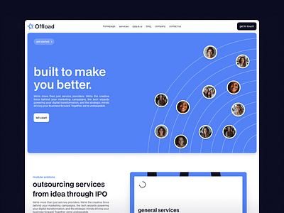 Offload web design branding graphic design grids illustration logo outsource outsource company saas saas design startup swiss design typography ui design ux ui design