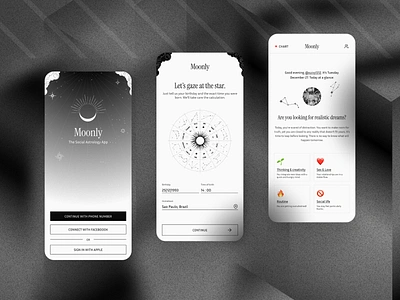 Moonly Mobile APP | UI APP Design app design birth app creative mobile app design moonly ui design ui ux design