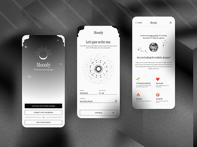 Moonly Mobile APP | UI APP Design app design birth app creative mobile app design moonly ui design ui ux design