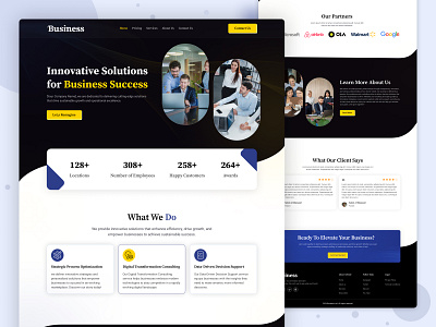 Business Website Design business consulting datadriven designinspiration digitaltransformation processoptimization uidesign userexperience uxdesign webdesign