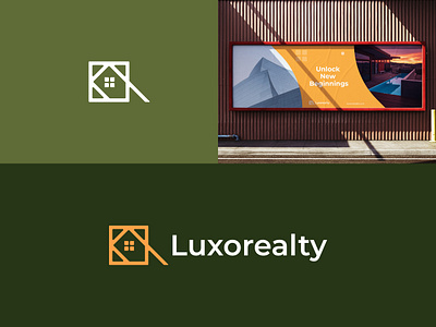 Real Estate Logo of Luxorealty Property logo Home Logo brand identity branding building logo ecommerce home logo house icon house logo luxury luxury logo property logo property management real estate real estate agency real estate branding real estate logo realtor typography